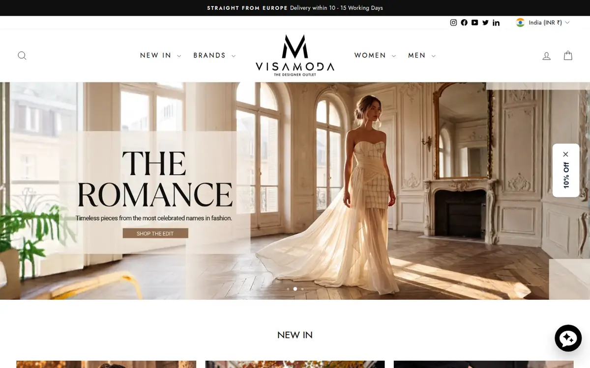 Visamoda website